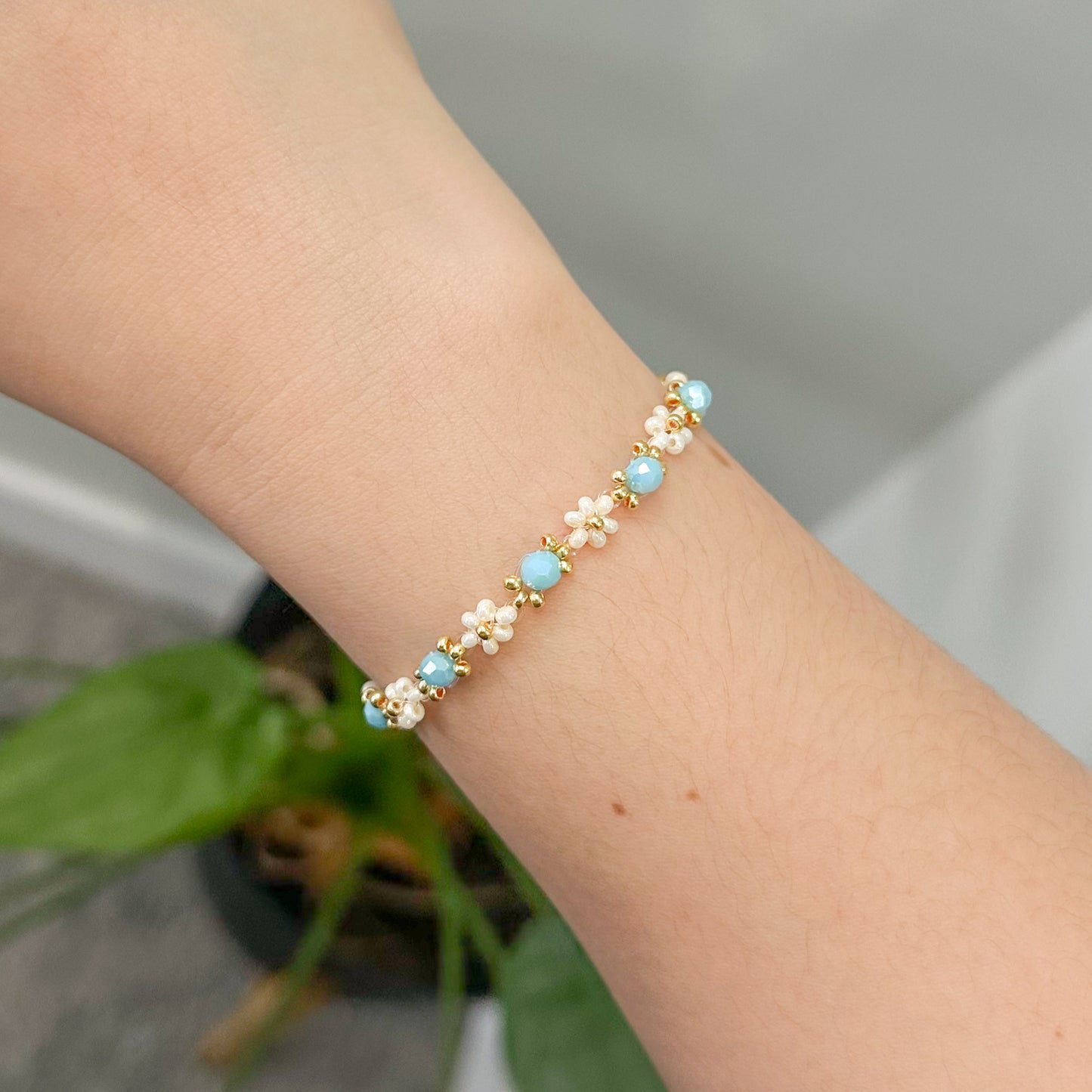 Crystal Daisy Bracelet